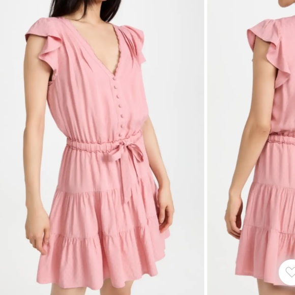 🟣 BOGO! Paige “Rosalee” Dress in Lipstick Pink - Picture 5 of 10